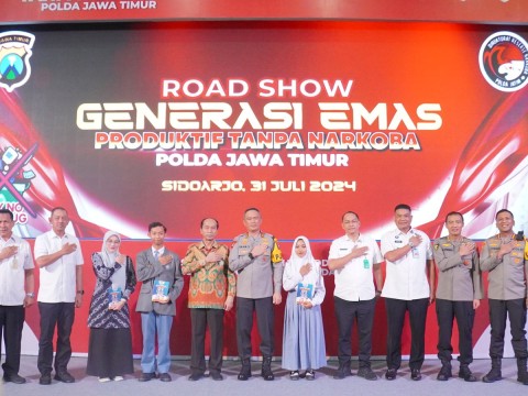 SMAMUGA Tulangan Ikuti Road Show Anti Narkoba Polda Jatim